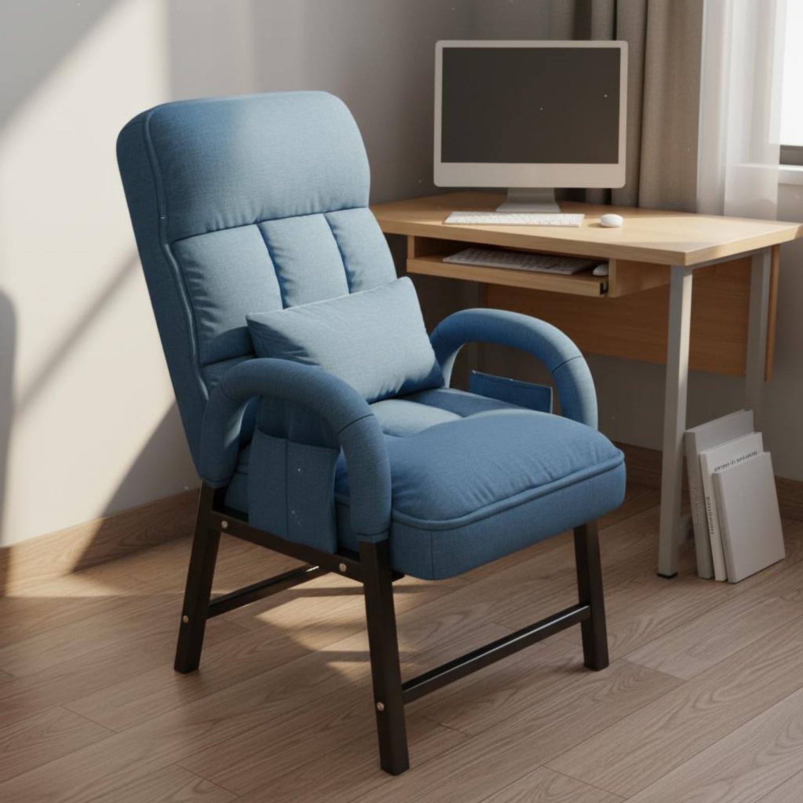 Office Furniture Commercial - Yüksek Sırtlı Tembel Koltuk Ayarlanabilir Sırtlık