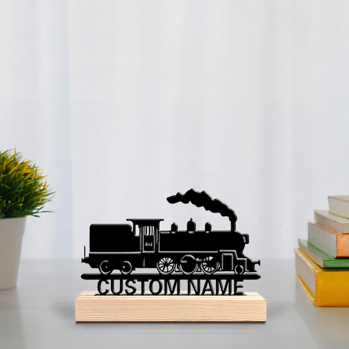 Office Furniture Names - Kişiselleştirilmiş Retro Metal Buharlı Tren Heykeli,