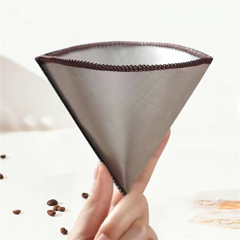 Paper Basket Mesh - Yeniden Kullanılabilir Koni Kahve Filtresi Çantası