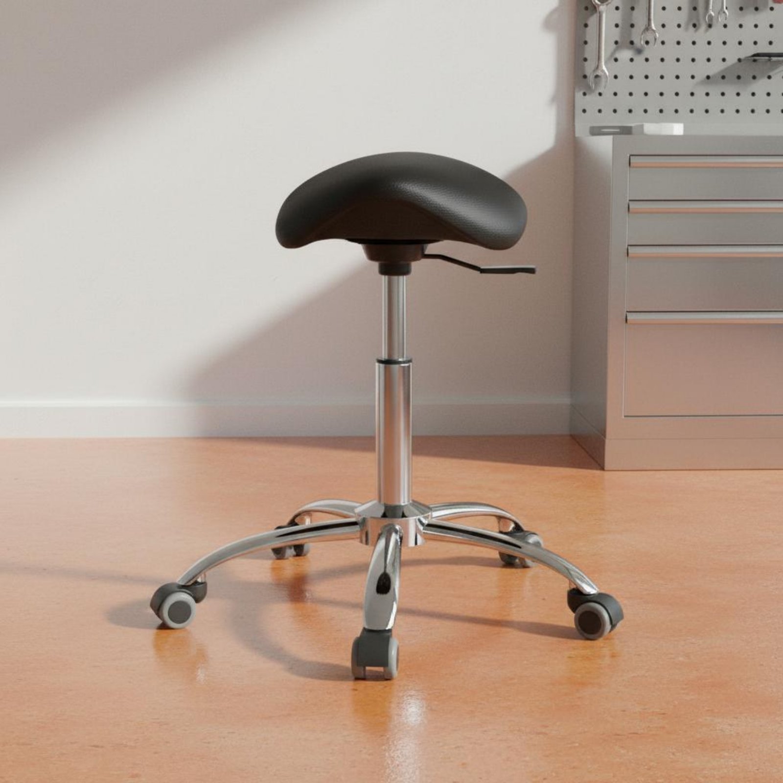 Office Furniture Commercial - Döner Seleli Tabure Ağır Hizmet Tipi
