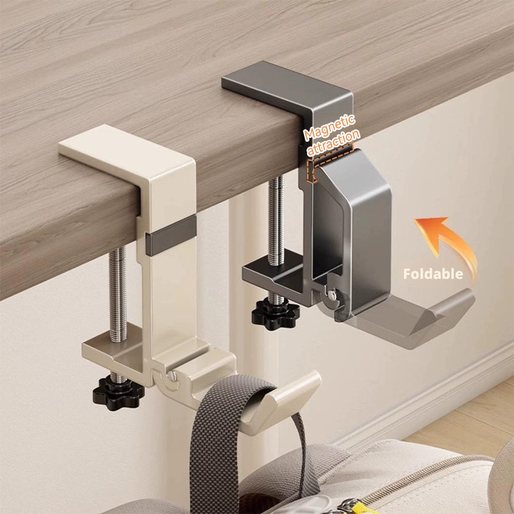 Pegboard Office Organizer - Delme Gerektirmeyen Katlanabilir Masa Kancası, Çanta
