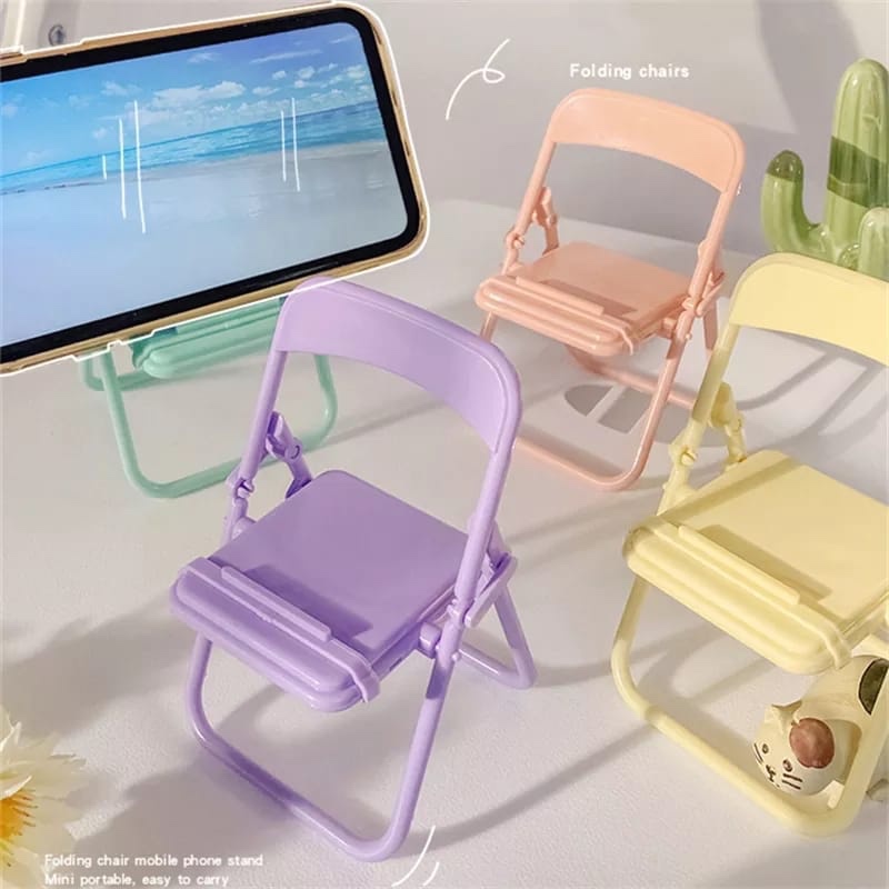 Pegboard Office Organizer - Sevimli Sandalye Telefon Tutucu Standı Yaratıcı