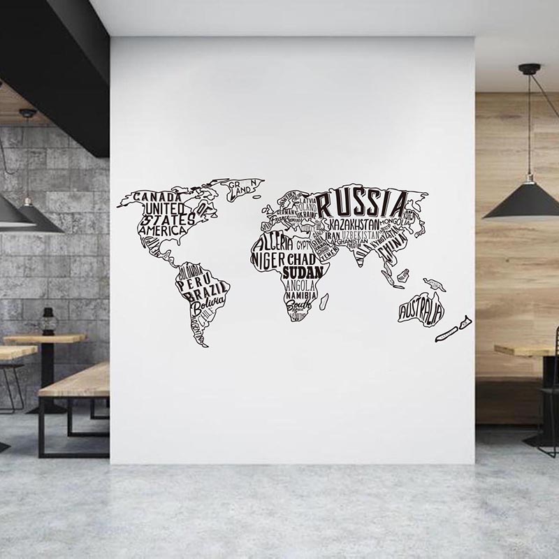 Büyük Dünya Haritası Kolaj Duv - Office Furniture World incelemesi ve fiyatı