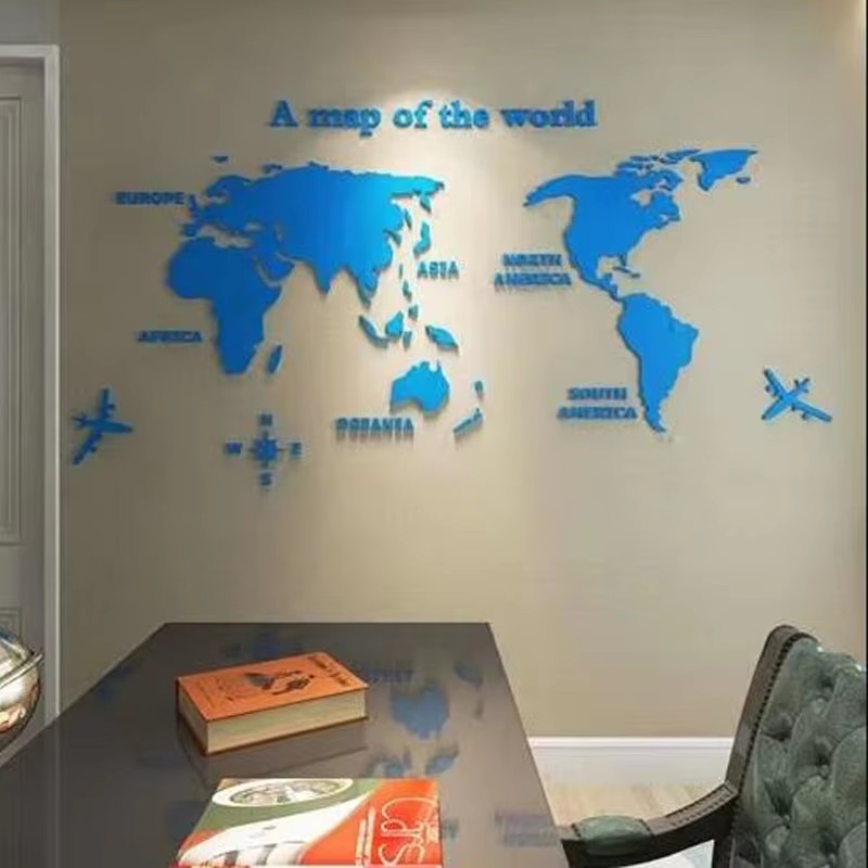 Modern Dünya Haritası Akrilik  - Office Furniture World incelemesi ve fiyatı