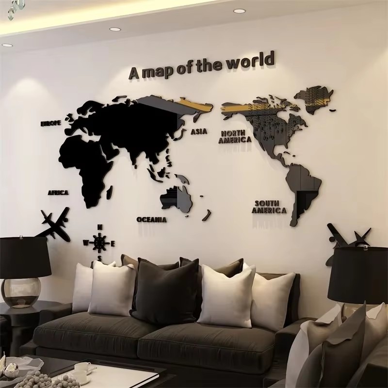Modern Dünya Haritası Akrilik  - Office Furniture World incelemesi ve fiyatı