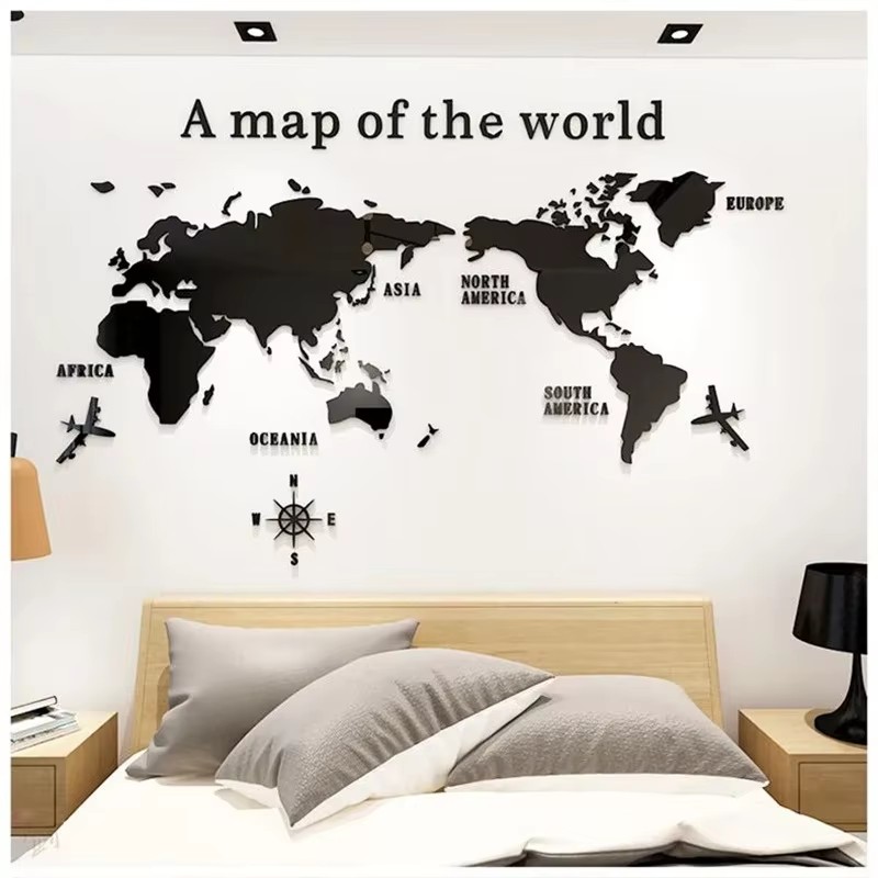 Modern Dünya Haritası Akrilik  - Office Furniture World incelemesi ve fiyatı