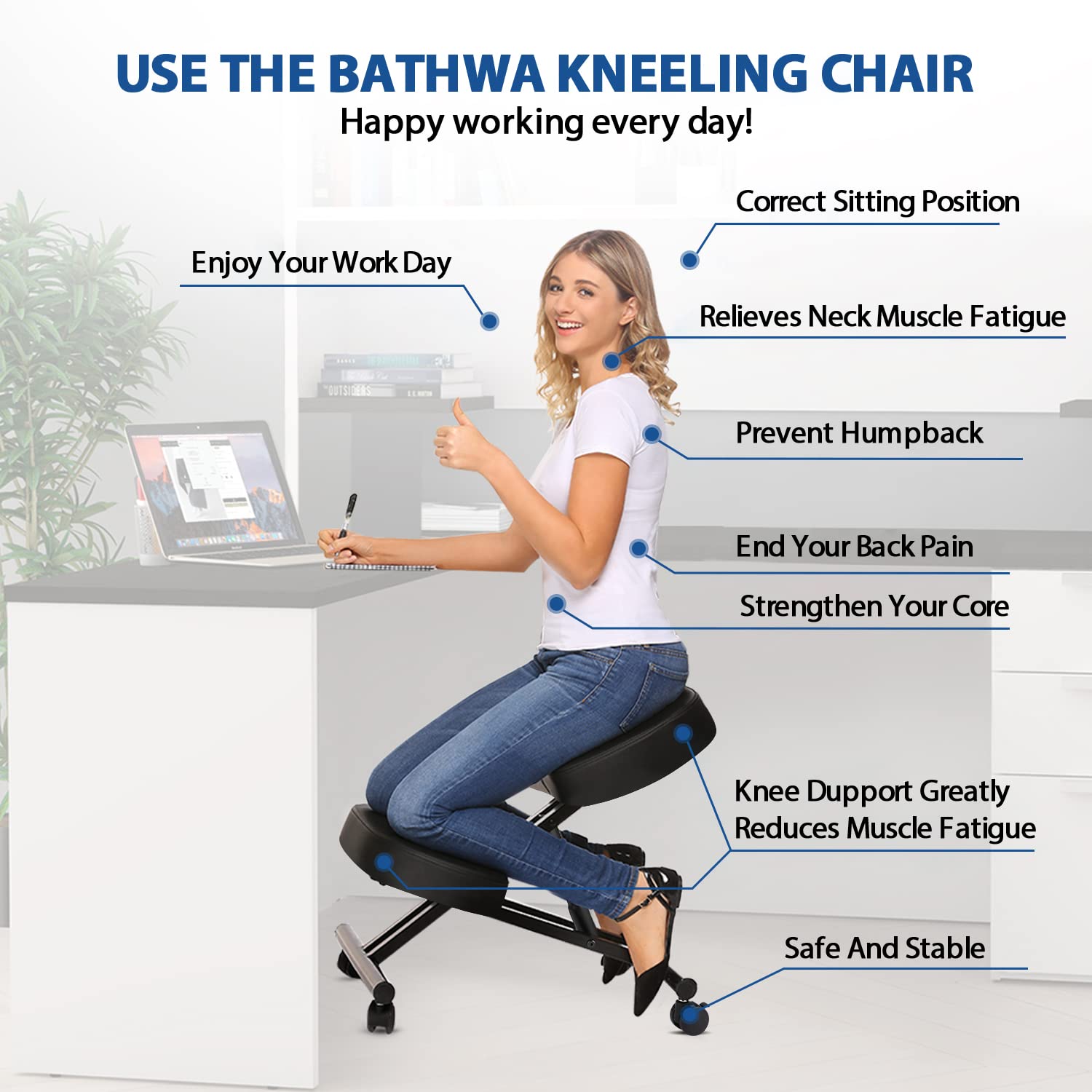 Ofis İçin Ergonomik Diz Çökme  - Office Furniture Commercial incelemesi ve fiyatı