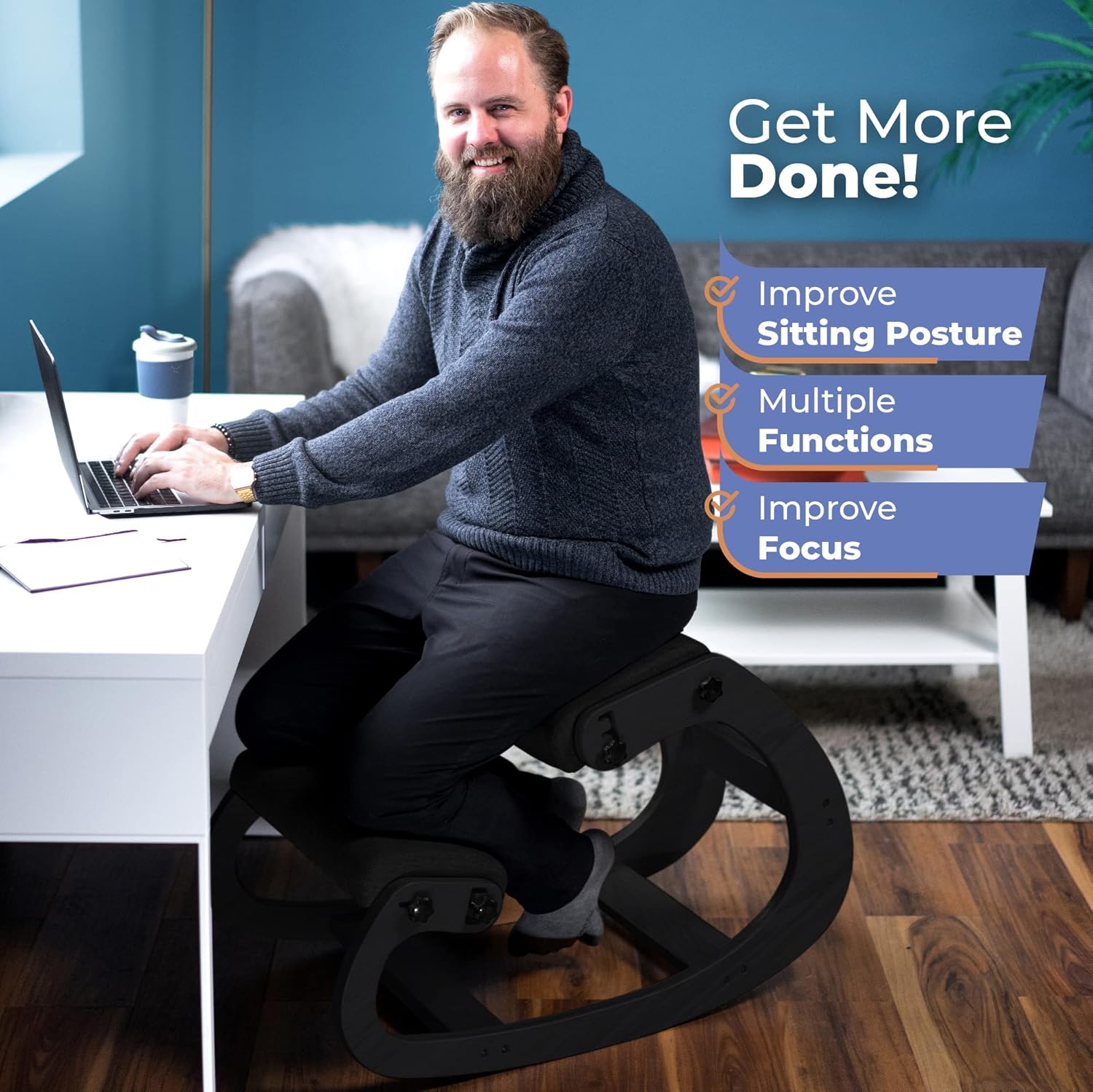 Ergonomik Ahşap Diz Çökme Kolt - Office Furniture Commercial incelemesi ve fiyatı