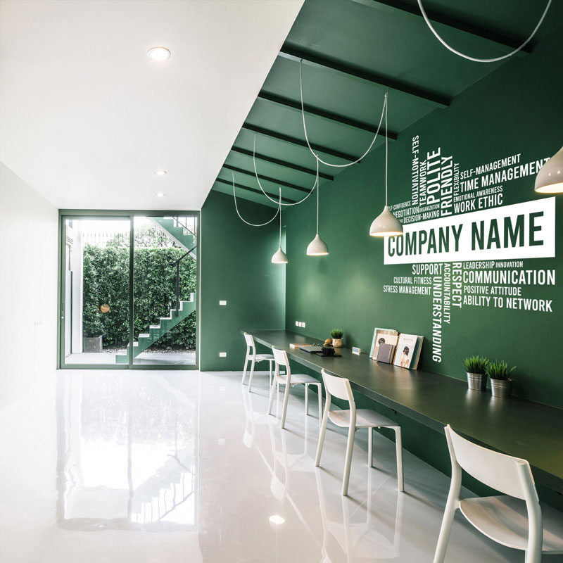 Özel İşletme Adı Vinil Duvar Ç - Office Furniture Names incelemesi ve fiyatı