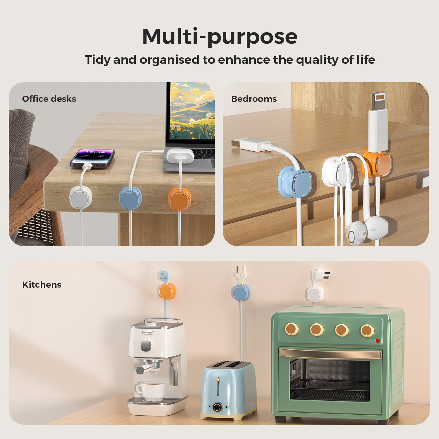 Yapışkanlı kablo düzenleyici K - Pegboard Office Organizer incelemesi ve fiyatı