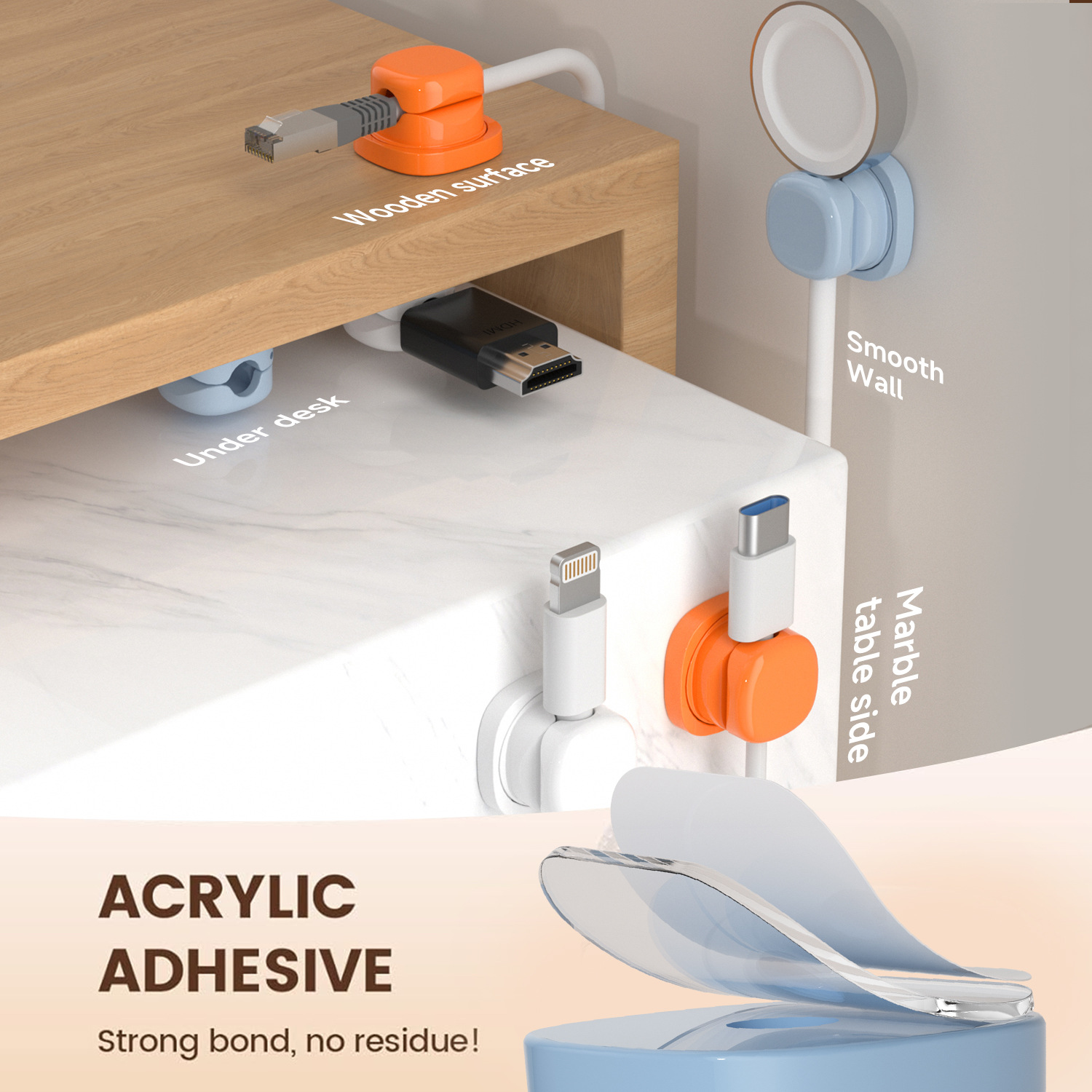 Yapışkanlı kablo düzenleyici K - Pegboard Office Organizer incelemesi ve fiyatı