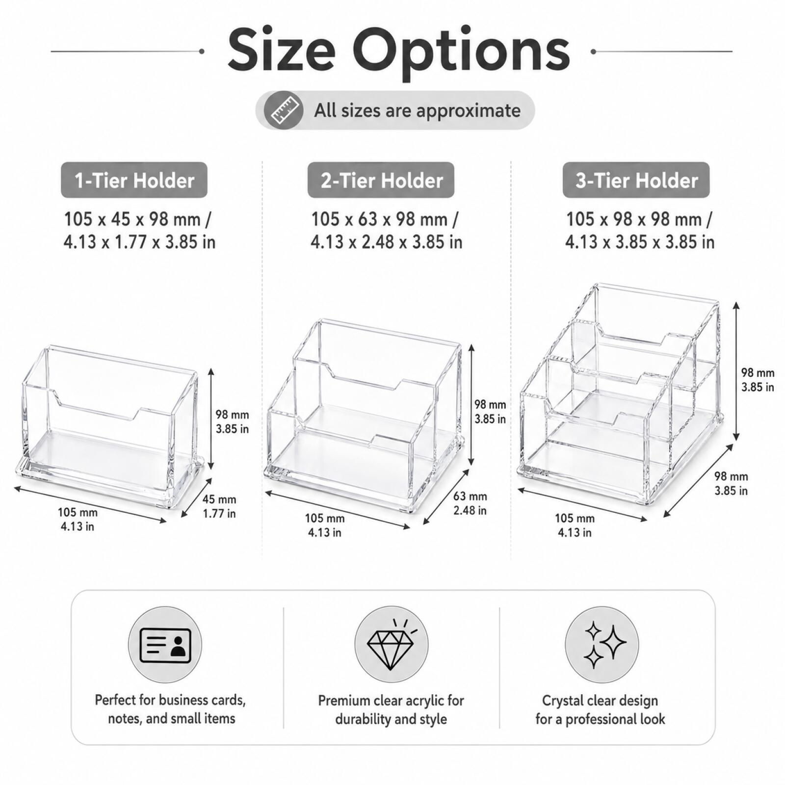 1-3 Adet Modern Şeffaf Akrilik - Pegboard Office Organizer incelemesi ve fiyatı