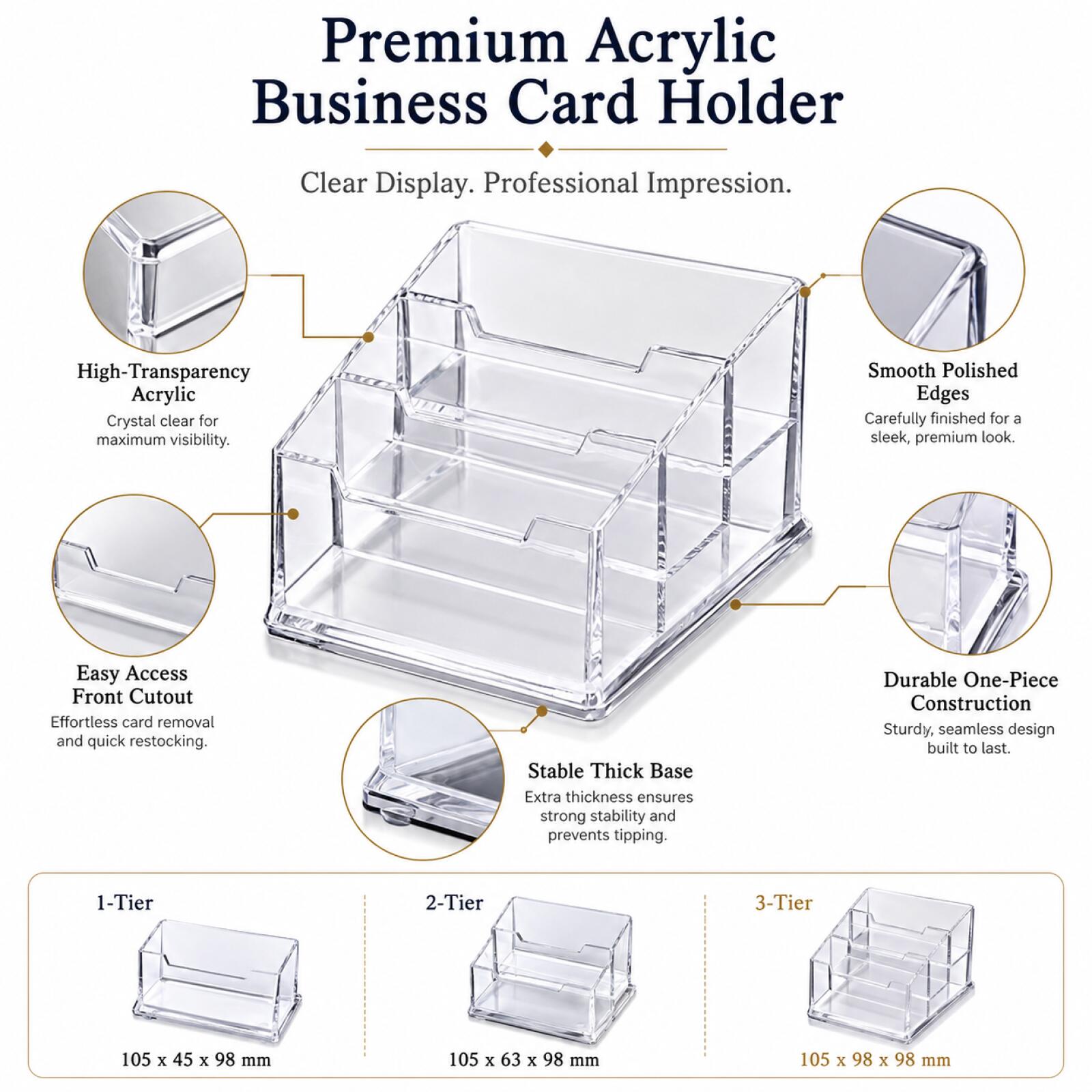 1-3 Adet Modern Şeffaf Akrilik - Pegboard Office Organizer incelemesi ve fiyatı