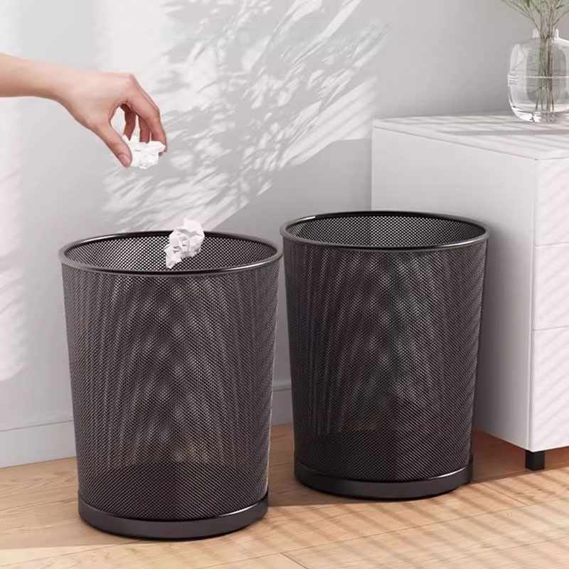 9L Büyük Siyah Metal Örgü Çöp  - Paper Basket Mesh incelemesi ve fiyatı