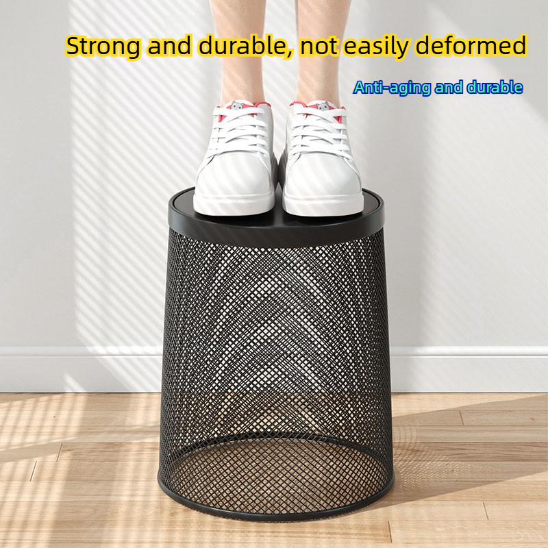9L Büyük Siyah Metal Örgü Çöp  - Paper Basket Mesh incelemesi ve fiyatı
