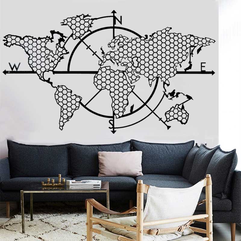Petek Geometrik Dünya Haritası - Office Furniture World incelemesi ve fiyatı