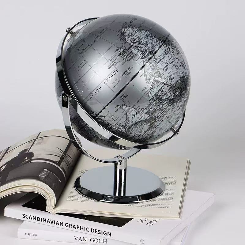 25cm Lüks Gümüş Dünya Küresi S - Office Furniture World incelemesi ve fiyatı